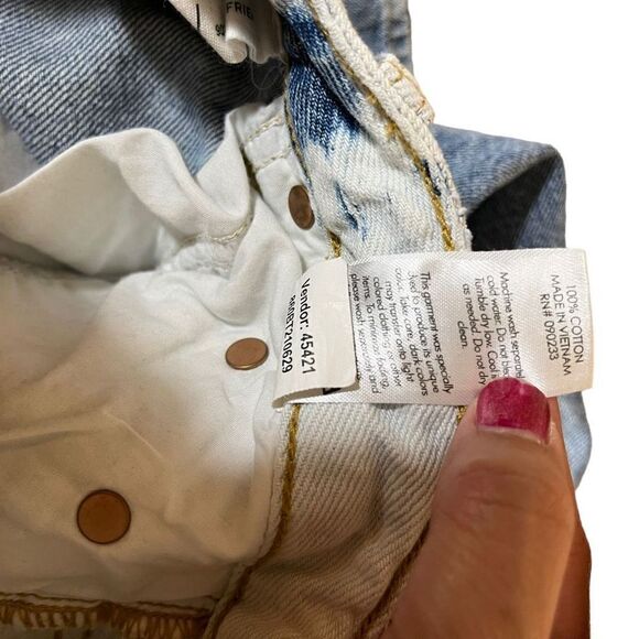 Pacsun 90’s Boyfriend High Rise Straight‎ Leg Bleached Jeans Size 24 - Picture 9 of 10